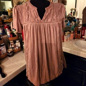 Knox Rose Dusty pink flowy top